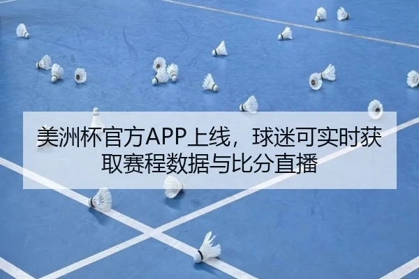 美洲杯官方APP上线，球迷可实时获取赛程数据与比分直播